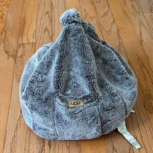 UGG Women's Plush Gray Tablet Pouf